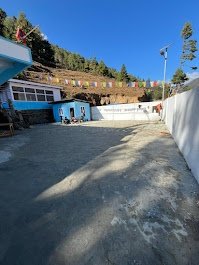 Open courtyard area at Awoochopa Homestay Dirang